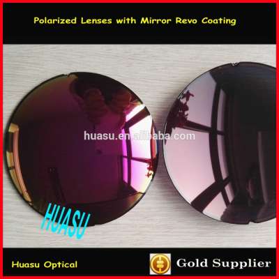 mirror coating sunglass lenses color electroplating coated polarized lens CR39 lens