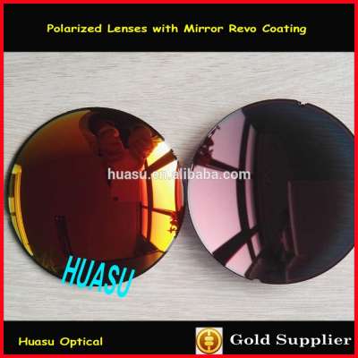 CR39 polarized lenses color mirror coating